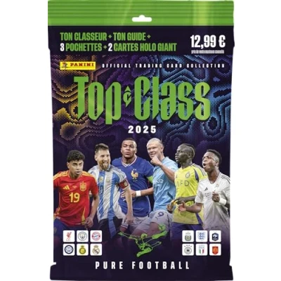 Abbildung von PANINI FIFA Top Class 2025 Trading Cards Starter Pack 1 Ordner + Magazin 3 Hüllen 2 Holo Giants