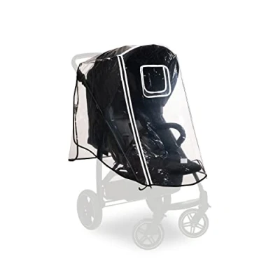 Abbildung von hauck Universal Regenschutz Buggy Kinderwagen, Reflektierende Umrandung, Kontakt Fenster, Gute Luftzirkulation, Einfache Befestigung, Kompatibel mit Buggy, Transparent
