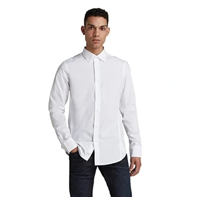 Abbildung von G Star Dressed Super SLIM Hemd, Herren, Größe: Medium, White