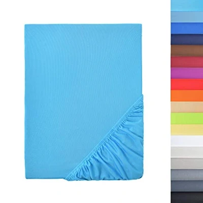 Abbildung von NatureMark Mikrofaser SPANNBETTLAKEN zum Sparpreis! viele Größen und Farben Markenware (120x200 cm, türkis)