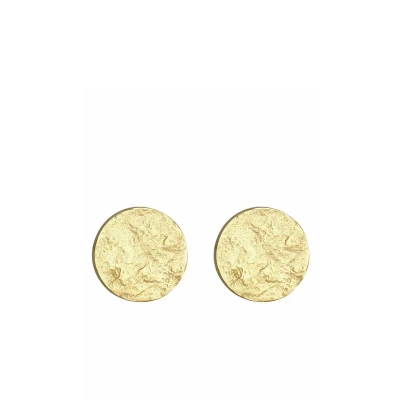 Abbildung von Elli Ohrringe Damen Ohrstecker Plättchen Gehämmert Antik Trend in 925 Sterling Silber