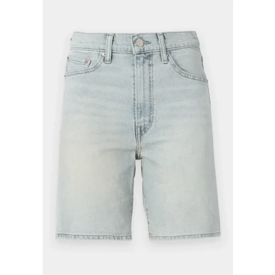 Abbildung von Levi&#039;s Ribcage Bermuda Jeans Shorts, Damen, Größe: 24, Light blue denim