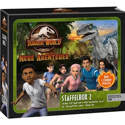 Abbildung von Jurassic World Neue Abenteuer: Alle Original Hörspiele zur 2. Staffel (Folge 9 16) [Hörspiel Staffelbox mit 3 CDs]