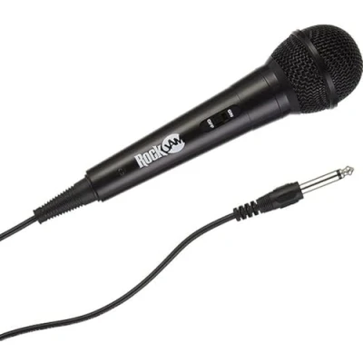 Abbildung von RockJam Karaoke Microphone Wired Unidirectional Dynamic with Three Metre Cord Black