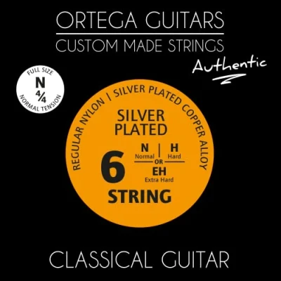 Abbildung von Ortega Guitars Custom Made Strings Authentic 4/4 Konzertgitarre Regular Nylon (NYA44N)
