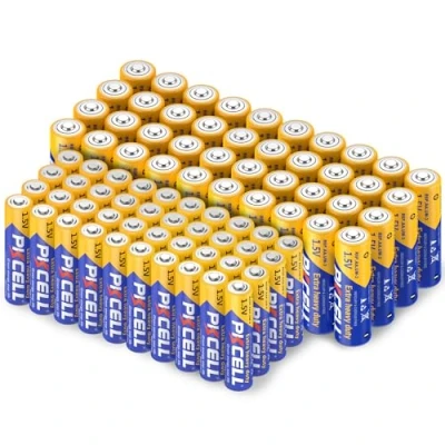 Abbildung von PKCELL Batterien AAA/R6P 40 Stück + AAA /R03P Stück,1,5 V Carbon Zinc Einwegbatterien für LED Kerzen Uhren Fernbedienungen Taschenlampen