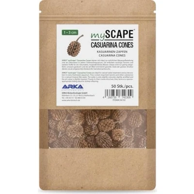 Abbildung von ARKA mySCAPE Casuarina Cones 50 Stück Natürliche Wasseraufbereiter, schaffen tropenähnliche Bedingungen in Süßwasseraquarien, ideal für Garnelen.