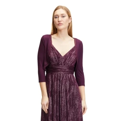 Abbildung von Vera Mont Strickjacke, Damen, Größe: 44, Shiny aubergine