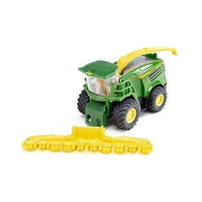 Abbildung von siku 1794, John Deere 8500i Maishäcksler, 1:87, Metall/Kunststoff, Grün, Abnehmbares Maisgebiss, Bewegliches Abtankrohr, Anhängerkupplung