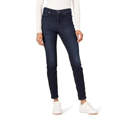 Abbildung von Amazon Essentials Damen Elastische Skinny Jeans Mit Mittlerer Leibhöhe, Dunkle Waschung, 42