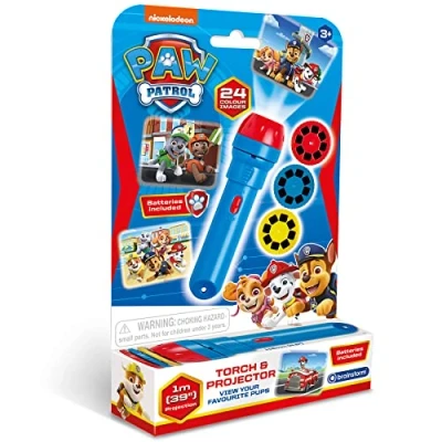 Abbildung von PAW PATROL Brainstorm Toys 362007 Diashow, kleine Spielzeug Taschenlampe mit Dia Projektor, 3 Bildscheiben, LED Nachtlicht, Kino, Geschichtenerzähler, Geschenk für Mädchen und Jungen ab Jahre