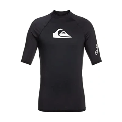 Abbildung von Quiksilver All Time Kurzärmliger Rashguard mit UPF 50 für Männer Schwarz