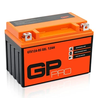 Abbildung von GP PRO GT12A BS 12V 12Ah GEL Batterie (Kompatibel mit YT12A / YTX12A BS) (Wartungsfrei &amp; Versiegelt) Akkumulator Motorrad Motorradbatterie