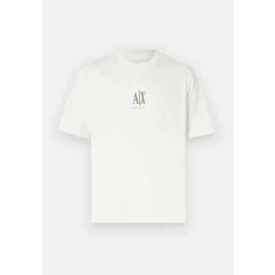 Abbildung von Armani Exchange Herren Icon Project, Embroidered Logo T Shirt, beige, M