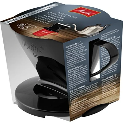 Abbildung von Melitta Kaffeehalter für Filtertüten, Kaffeefilter 1x2 Standard, Kunststoff, Schwarz, 217557