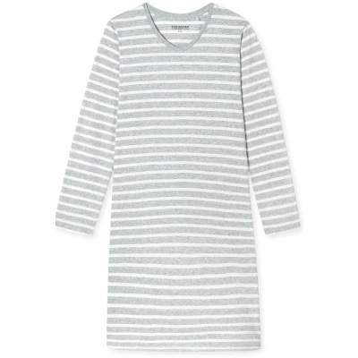 Abbildung von Schiesser Langarm 95CM Casual Essentials Nachthemd, Damen, Größe: 38, Silbergraumel
