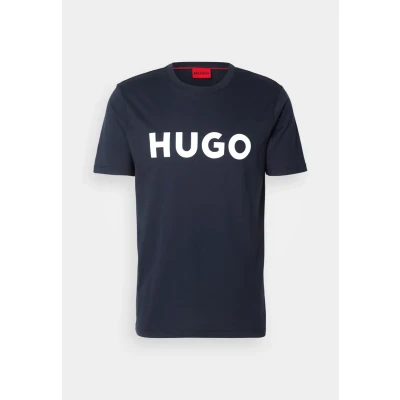 Abbildung von HUGO Dulivio Tshirt print, Herren, Größe: XS, Dark blue