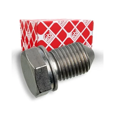 Abbildung von febi bilstein 48871 Ölablassschraube mit Dichtring, 1 Stück, Silber
