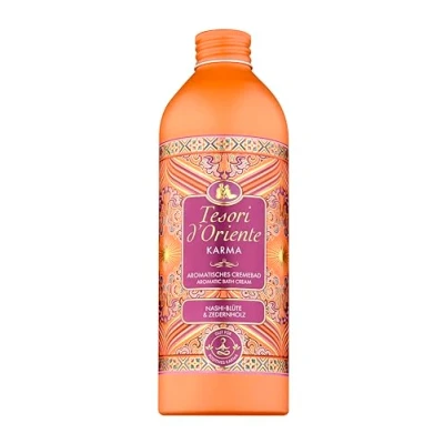 Abbildung von Tesori d&#039;Oriente Cremebad &#039;Karma&#039; aromatisches Bad mit Nashi Blüte &amp; Zedernholz Spa Erlebnis für zu Hause Wellness Rituale Körper Sinne 500 ml