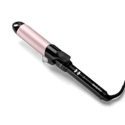 Abbildung von BaByliss 38mm Lockenstab mit Klammer sehr großem Durchmesser für große Locken und sanfte Wellen
