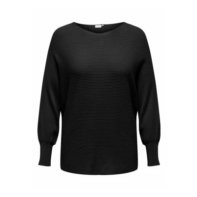Abbildung von ONLY Carmakoma Carnew Adaline Strickpullover, Damen, Größe: S 42/44, Black