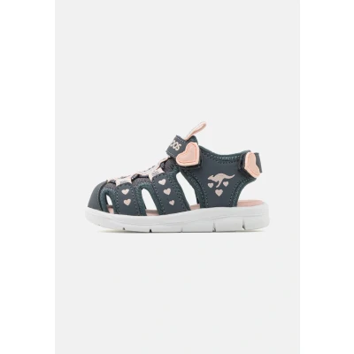 Abbildung von Kangaroos Kmini Riemensandalette für Kinder, Größe: 26, Grey/light pink Schuhe