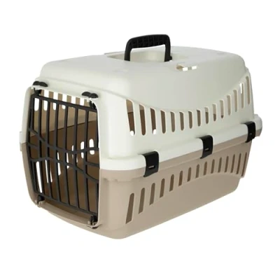 Abbildung von Kerbl Transportbox Expedion (Farbe creme/taupe, L x B H 45 30 cm, max. Tiergewicht 10 kg, aus Kunststoff) 81346