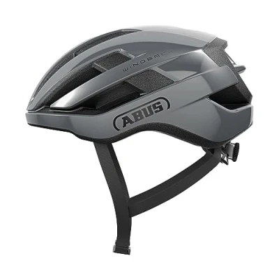 Abbildung von ABUS Rennradhelm WingBack einfacher Roadhelm für sportliches Fahren im Alltag und in der Freizeit Erwachsene Jugendliche Grau, Größe L