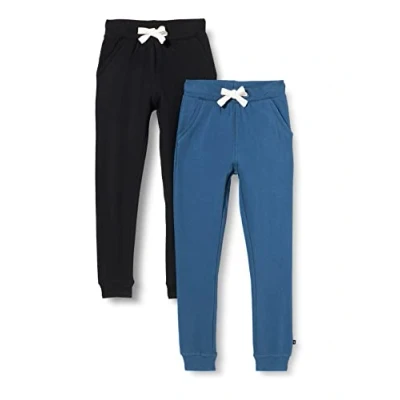 Abbildung von MAGIC KIDS WEAR Jogginghose Kinder und Babies aus Baumwolle, 2er Pack Black/Blue (106), 116