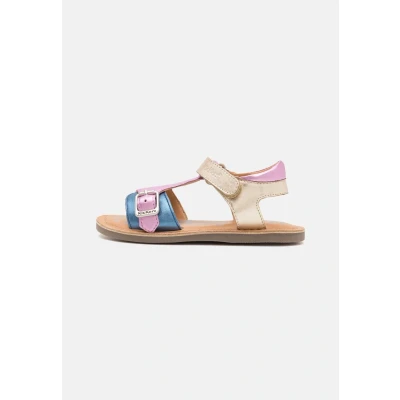 Abbildung von Kickers Diazz Riemensandalette für Kinder, Größe: 24, Beige/marine Schuhe