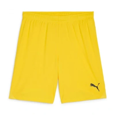 Abbildung von puma Unisex Teamgoal Jr Strick Shorts, Faster Yellow Black, 152 EU