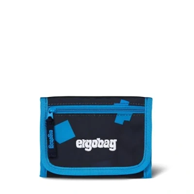 Abbildung von ergobag Brustbeutel Geldbeutel, Mini Portemonnaie mit Kleingeldfach, Sichtfenster für Mädchen und Jungen VerfolgBärjagd Dunkelblau