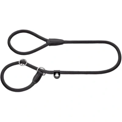 Abbildung von HUNTER FREESTYLE Retriever Leine, mit integrierter Halsung, witterungsbeständig, 0,8 x 170 cm, schwarz