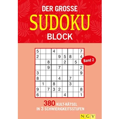 Abbildung von Der große Sudokublock Band 2: 380 Kulträtsel in 3 Schwierigkeitsstufen