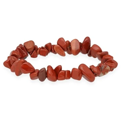 Abbildung von Lebensquelle Plus Roter Jaspis Splitterarmband Hochwertiges Edelstein Armband