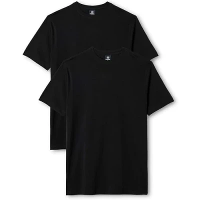 Abbildung von LERROS Herren Doppelpack Rundhalsausschnitt T Shirt, Schwarz, XL EU