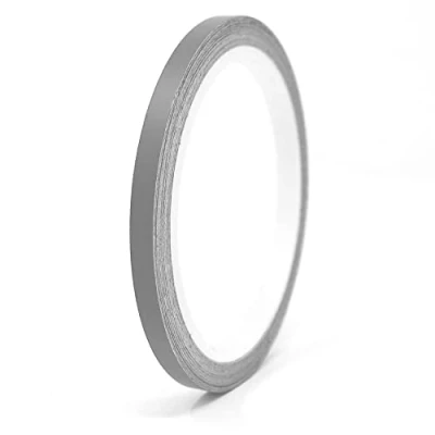 Abbildung von Finest Folia 10 Meter Matt Zierstreifen Auto LKW Motorrad Boot Modellbau Basteln DIY Deko Dekorstreifen Seitenstreifen Klebestreife selbstklebend (Silbergrau matt, 4mm Breite)