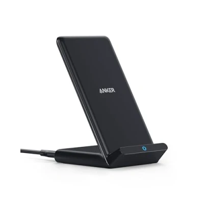 Abbildung von Anker 313 Induktive Ladestation, Qi zertifiziert, Geeignet für iPhone 16 / 15 Pro Max, SE (2020), 13 XR,10W Schnellladefunktion Galaxy S22 (Ohne Netzteil)