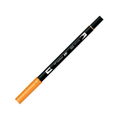 Abbildung von Tombow ABT 025 Fasermaler Dual Brush Pen mit zwei Spitzen, hellorange, 1 Stück (1er Pack)