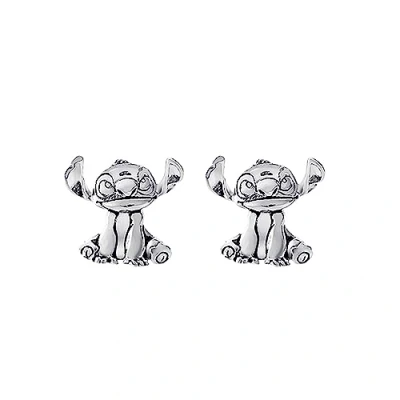 Abbildung von Disney LILO Stitch STUD Ohrringe, Damen, Größe: 17, Silver