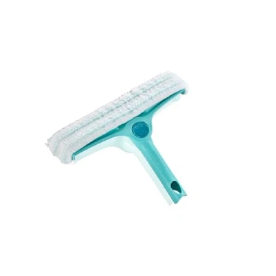 Abbildung von Leifheit Fensterwischer Window und Frame Cleaner L mit Rundum Bezug, Fensterreiniger Abziehlippe, Fensterabzieher beweglichem Gelenk