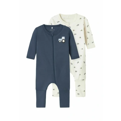 Abbildung von Name it 2ERPACK Pyjama für Kinder, Größe: 80, Jet stream