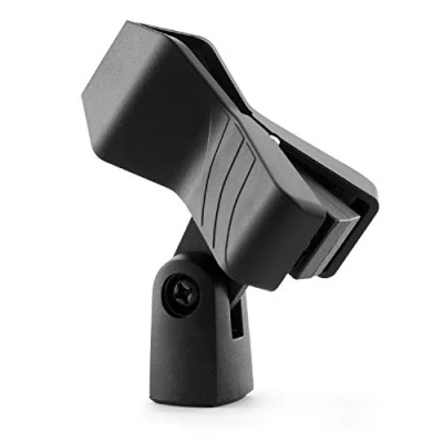 Abbildung von TIGER MCA88 BK Universal Mikrofonhalter Qualitätvoller Springfeder Mikrofonclip Schwarz