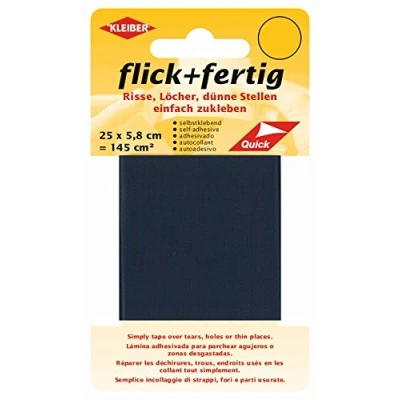 Abbildung von Kleiber 145 cm² Flick + Fertig Selbstklebendes Reparaturband aus Nylon, Marine Blau