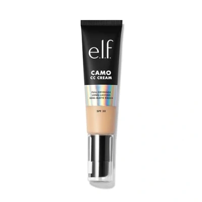 Abbildung von e.l.f. Camo CC Cream, Farbkorrigierende Foundation Mit Mittlerer Bis Voller Deckkraft Und LSF 30, Vegan &amp; Tierversuchsfrei, Fair 125 C, 30 g