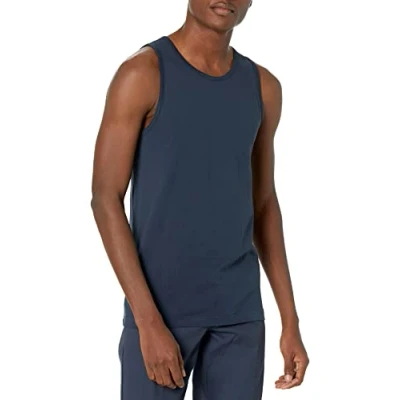 Abbildung von Amazon Essentials Herren Tanktop, Normale Passform, Stahlblau, L