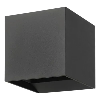 Abbildung von EGLO LED Außenleuchte Calpino 3, Wandleuchte außen mit Up und Down Beleuchtung, Wand Außenbeleuchtung aus Metall in Anthrazit, Außenlampe warmweiß, IP54