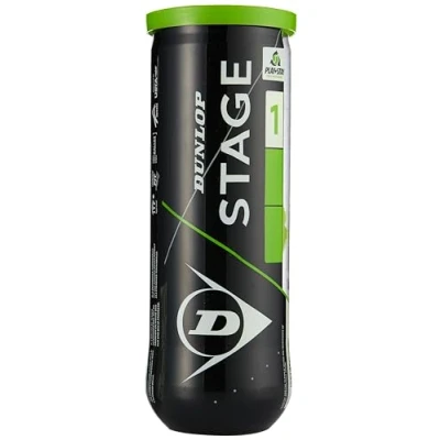 Abbildung von DUNLOP Tennisball Stage 1 Green für Kinder &amp; Einsteiger im Großfeld (1x3er Dose)
