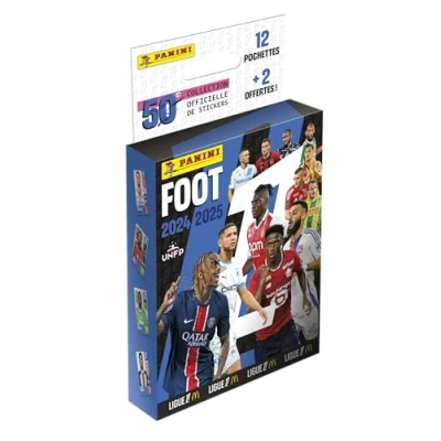 Abbildung von Panini Fußball 2024 2025 Ligue 1 McDonald&#039;s Blisterverpackung 12 Hüllen + 2 Gratis 004842KBFGD14