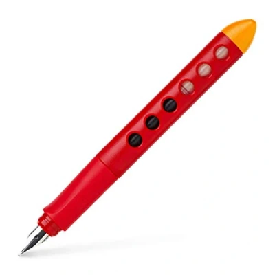 Abbildung von FABER CASTELL 149852 Schulfüller Scribolino, für Rechtshänder, Rot, 1 Stück